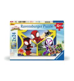 Puzzle Ravensburger Spidey Amazing Friends 2x24 Piezas