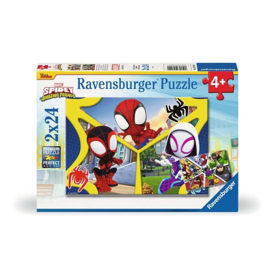 Puzzle Ravensburger Spidey Amazing Friends 2x24 Piezas Puzzle Ravensburger Spidey Amazing Friends 2x24 Piezas