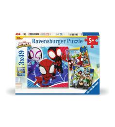 Puzzle Ravensburger Spidey Amazing Friends de 3x49 Piezas
