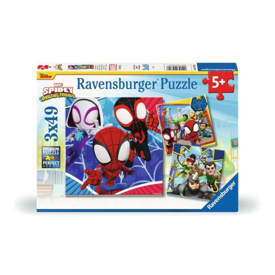 Puzzle Ravensburger Spidey Amazing Friends de 3x49 Piezas Puzzle Ravensburger Spidey Amazing Friends de 3x49 Piezas