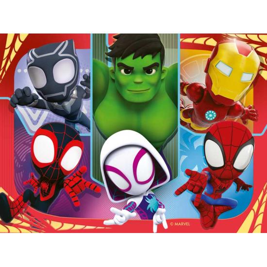 Puzzle Ravensburger Spidey and Firends Progresivo 12+16+20+24 Pz Puzzle Ravensburger Spidey and Firends Progresivo 12+16+20+24 Pz