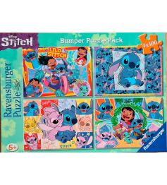 Puzzle Ravensburger Stitch de 4 x 100 Piezas