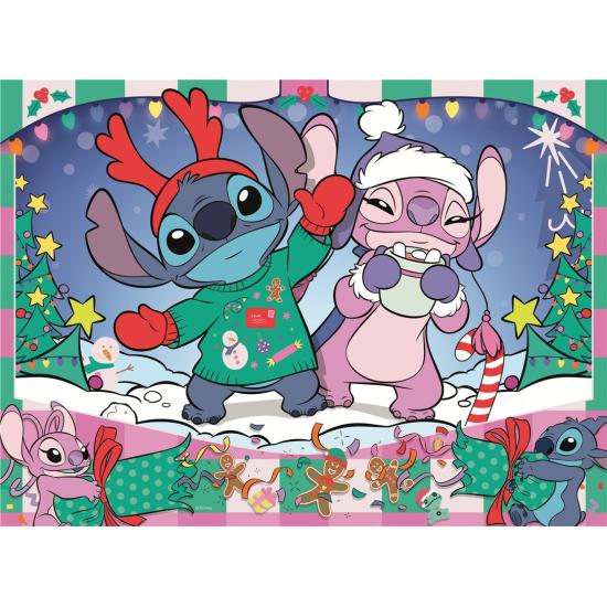 Puzzle Ravensburger Stitch Navidad XXL de 100 Piezas