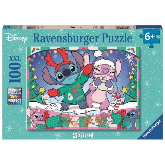 Puzzle Ravensburger Stitch Navidad XXL de 100 Piezas