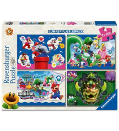 Puzzle Ravensburger Super Mario Bros Wonder de 4 x 100 Piezas