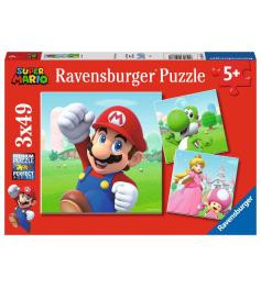 Puzzle Ravensburger Super Mario de 3x49 Piezas