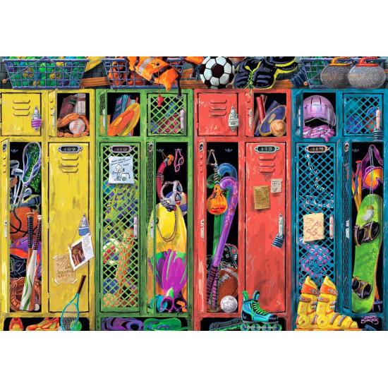 Puzzle Ravensburger Taquillas de Colores de 1000 Piezas