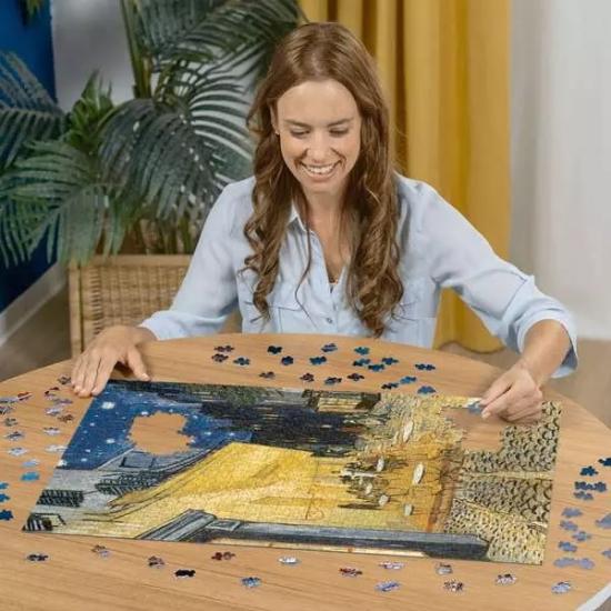 Puzzle Ravensburger Terraza de Café por la Noche de 1000 Piezas
