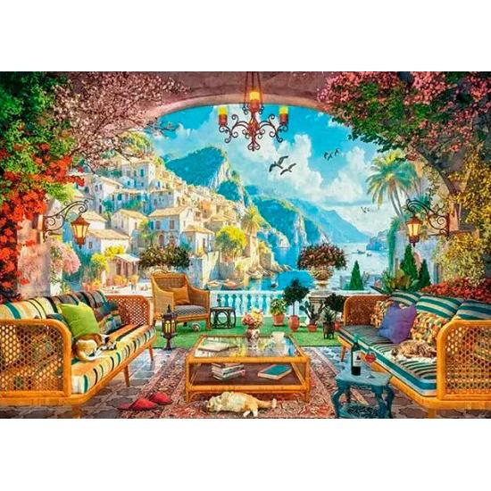 Puzzle Ravensburger Terraza Mediterránea de 1000 Piezas