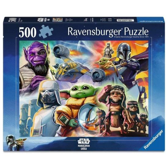 Puzzle Ravensburger The Mandalorian and Grogu de 500 Piezas