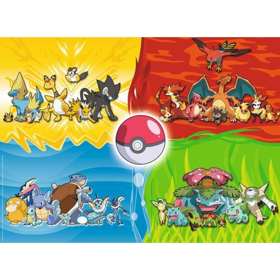 Puzzle Ravensburger Tipos de Pokemon XXL de 150 Piezas Puzzle Ravensburger Tipos de Pokemon XXL de 150 Piezas
