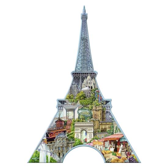 Puzzle Ravensburger Torre Eiffel, Puzzle Silueta de 960 Piezas Puzzle Ravensburger Torre Eiffel, Puzzle Silueta de 960 Piezas