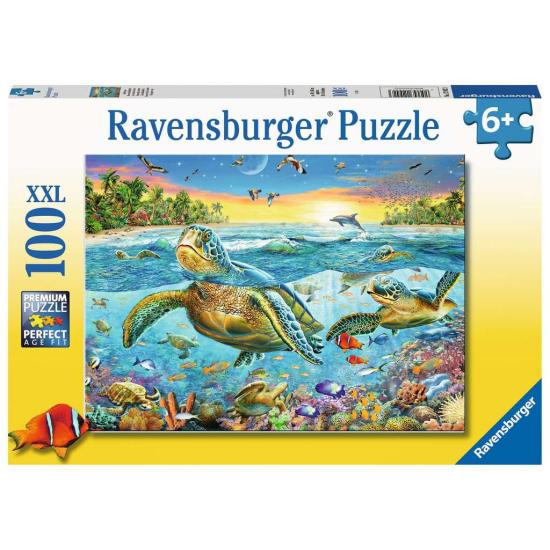 Puzzle Ravensburger Tortugas de Mar XXL de 100 Piezas