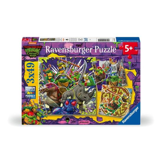 Puzzle Ravensburger Tortugas Ninja de 3x49 Piezas Puzzle Ravensburger Tortugas Ninja de 3x49 Piezas