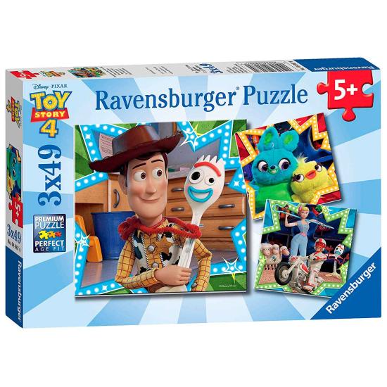 Puzzle Ravensburger Toy Story 4 de 3x49 Piezas