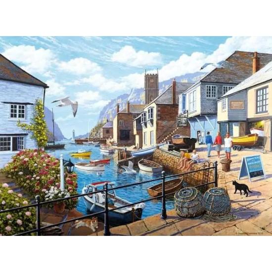Puzzle Ravensburger Tranquil Harbour de 500 Piezas