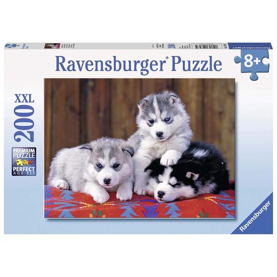 Puzzle Ravensburger Tres Cachorros de Husky XXL de 200 Pzs