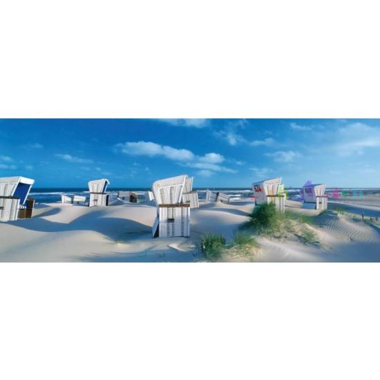 Puzzle Ravensburger Tumbonas en la Isla de Sylt de 1000 Piezas