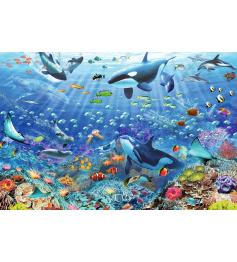 Puzzle Ravensburger Un Colorido Mundo Submarino de 3000 Pzs