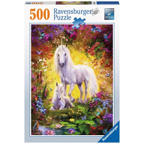 Puzzle Ravensburger Unicornio y Potrico de 500 Piezas