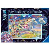 Puzzle Ravensburger Unicornio y sus Mariposas de 500 Piezas