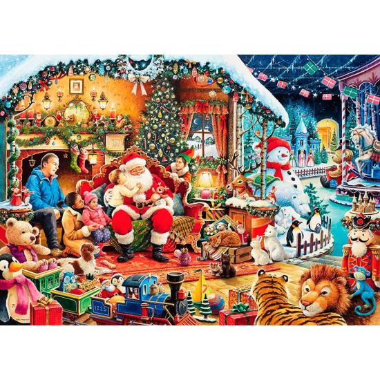 Puzzle Ravensburger Vamos a Visitar a Santa Claus, 1000 Piezas