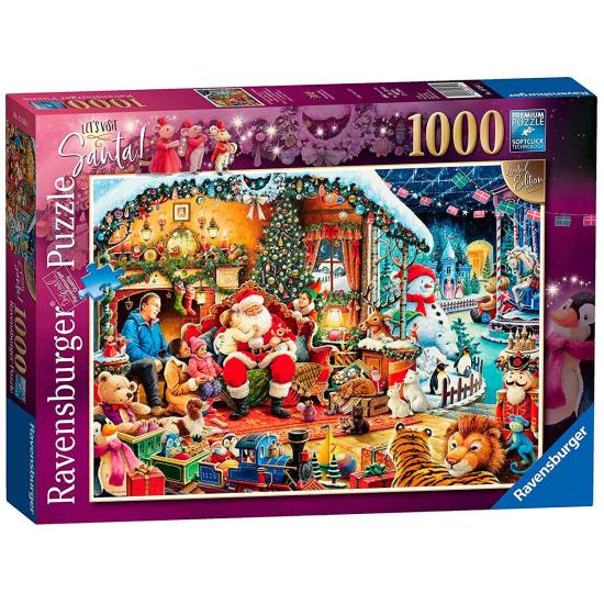 Puzzle Ravensburger Vamos a Visitar a Santa Claus, 1000 Piezas