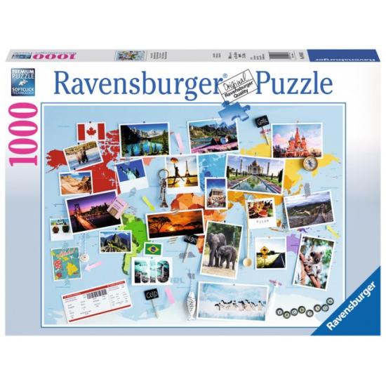 Puzzle Ravensburger Viaje Alrededor del Mundo de 1000 Piezas