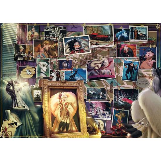 Puzzle Ravensburger Villanos Disney: Cruela de Vil de 1000 Pzs Puzzle Ravensburger Villanos Disney: Cruela de Vil de 1000 Pzs