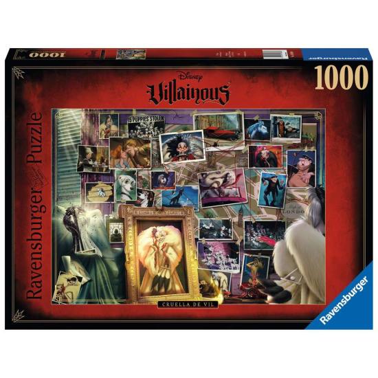 Puzzle Ravensburger Villanos Disney: Cruela de Vil de 1000 Pzs Puzzle Ravensburger Villanos Disney: Cruela de Vil de 1000 Pzs