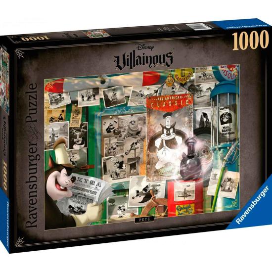 Puzzle Ravensburger Villanos Disney: Pete de 1000 Piezas Puzzle Ravensburger Villanos Disney: Pete de 1000 Piezas