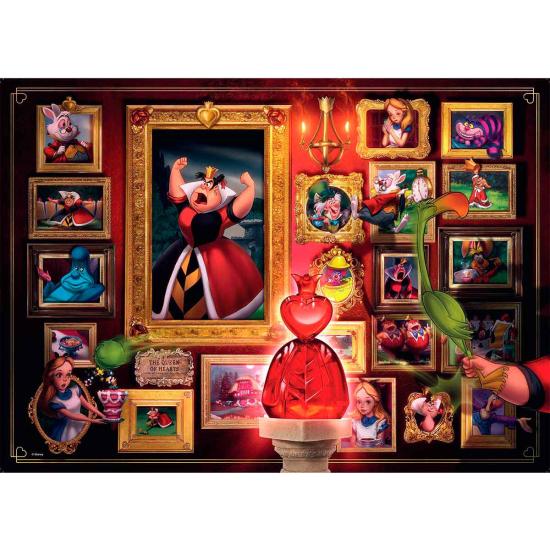 Puzzle Ravensburger Villanos Disney: Reina de Corazones de 1000