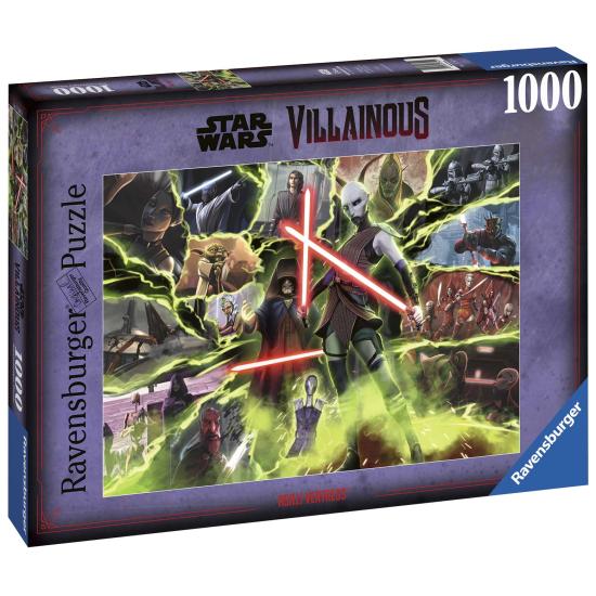 Puzzle Ravensburger Villanos Star Wars Asajj Ventress de 1000 Pz