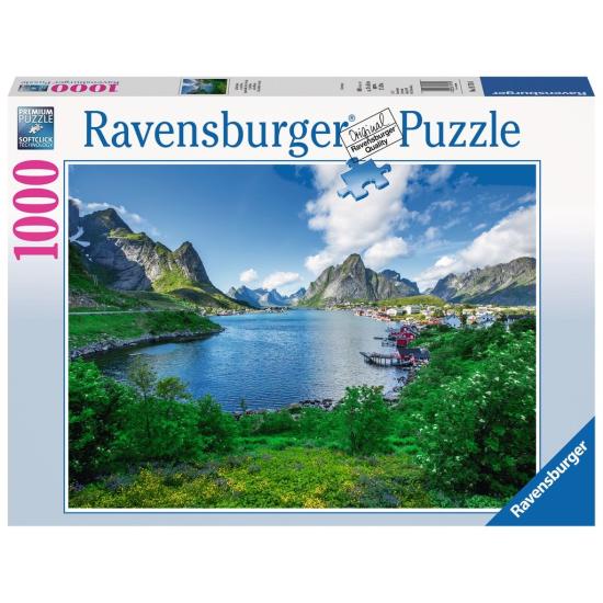 Puzzle Ravensburger Vista de Lofoten, Norueba de 1000 Piezas