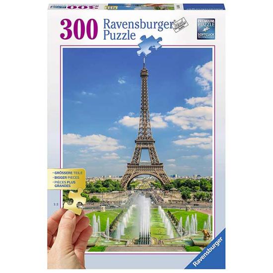 Puzzle Ravensburger Vista hacia la Torre Eiffel 300 Pzs XXL