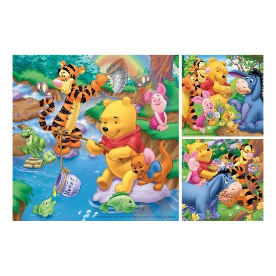 Puzzle Ravensburger Winnie the Pooh Pescando 3 x 49 Piezas