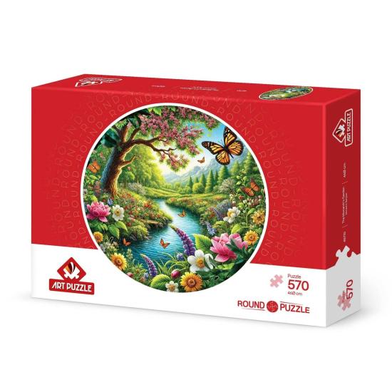 Puzzle Redondo Art Puzzle El Jardín Del Monarca 570 Pzs
