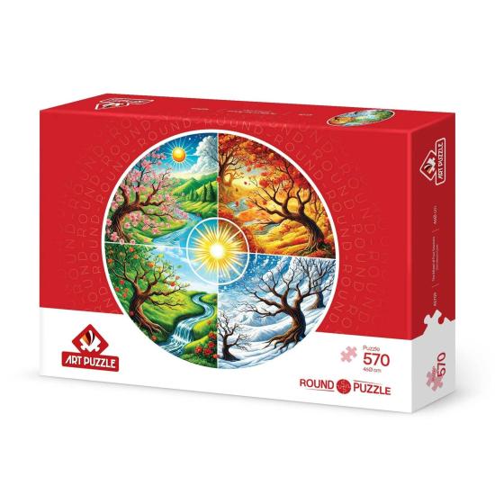 Puzzle Redondo Art Puzzle La Rueda De Las Cuatro Estaciones 570