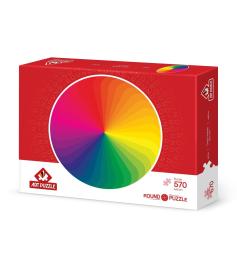 Puzzle Redondo Art Puzzle Paleta De Colores 570 Piezas