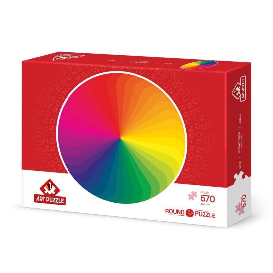 Puzzle Redondo Art Puzzle Paleta De Colores 570 Piezas