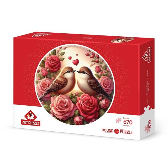 Puzzle Redondo Art Puzzle Rosas Y Amor 570 Piezas