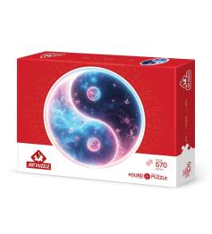 Puzzle Redondo Art Puzzle Ying Yang 570 Piezas