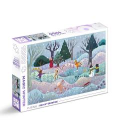 Puzzle Roovi Bosque Mágico, Invierno de 1000 Piezas