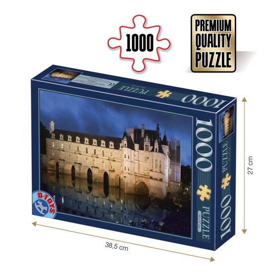 Puzzle Roovi Castillo de Chenonceau de 1000 Piezas Puzzle Roovi Castillo de Chenonceau de 1000 Piezas