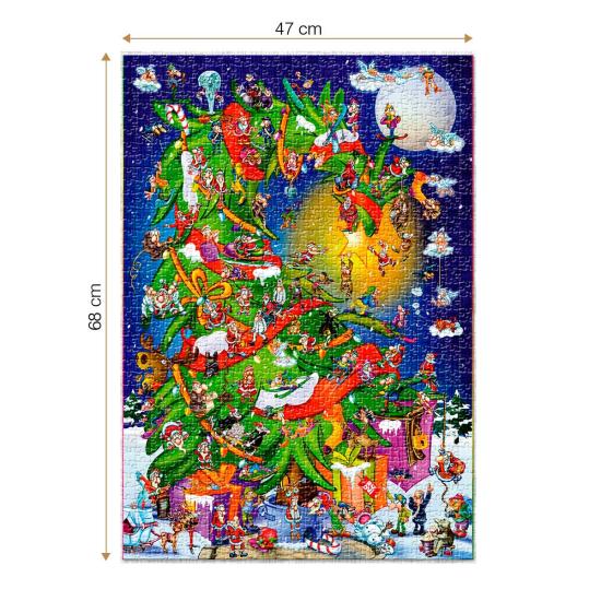 Puzzle Roovi Árbol de Navidad de 1000 Piezas