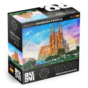 Puzzle Roovi Sagrada Familia, Barcelona de 1000 Piezas