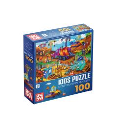 Puzzle Roovi Vehículos de Construcción de 100 Piezas