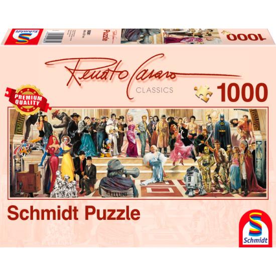 Puzzle Schmidt 100 Años de Cine Panorama de 1000 Piezas