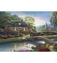 Puzzle Schmidt Amanecer Cabaña Stoney Creek 1000 Piezas