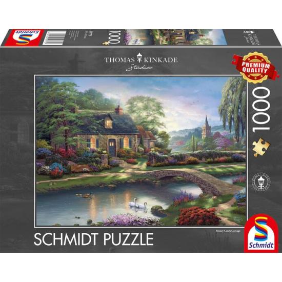 Puzzle Schmidt Amanecer Cabaña Stoney Creek 1000 Piezas